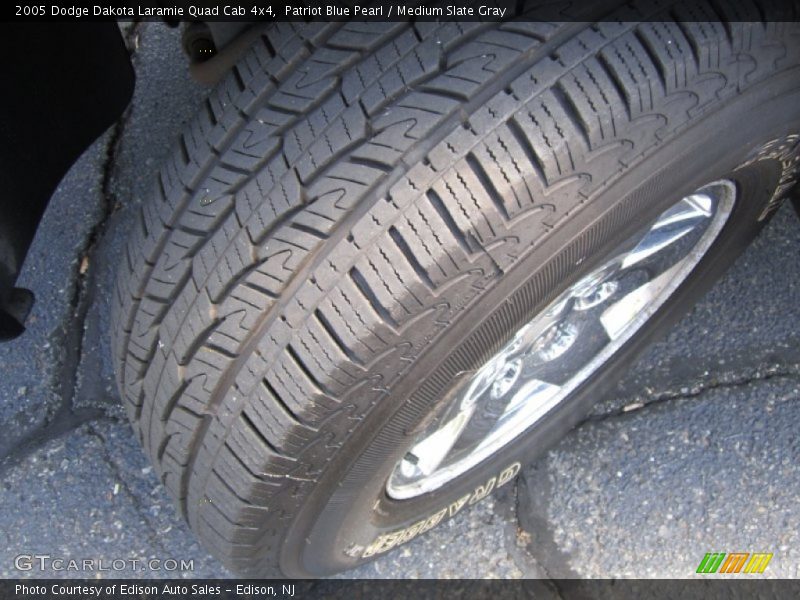Patriot Blue Pearl / Medium Slate Gray 2005 Dodge Dakota Laramie Quad Cab 4x4