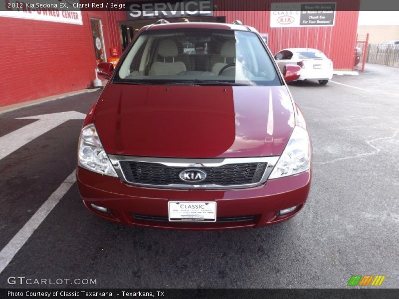 Claret Red / Beige 2012 Kia Sedona EX