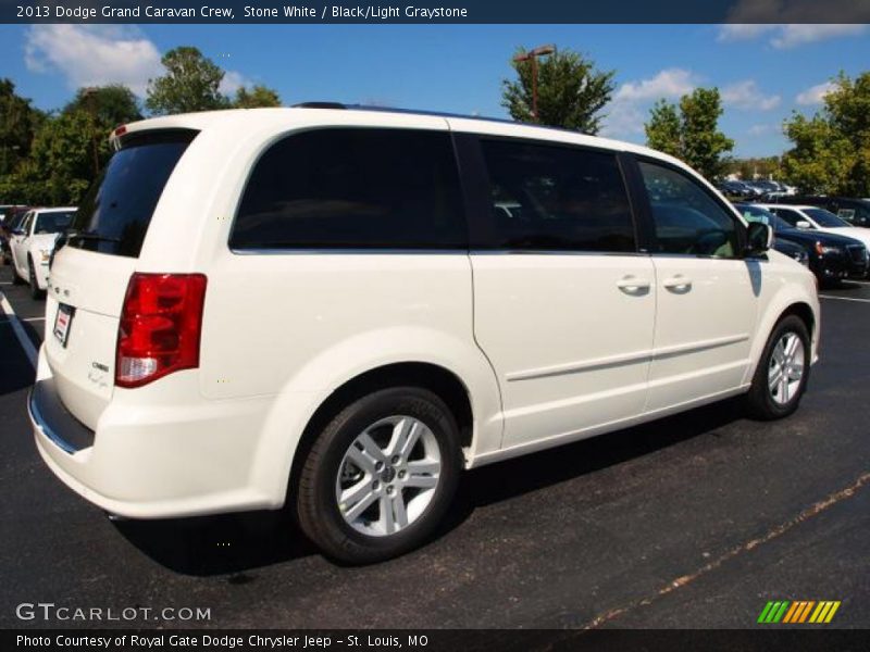 Stone White / Black/Light Graystone 2013 Dodge Grand Caravan Crew