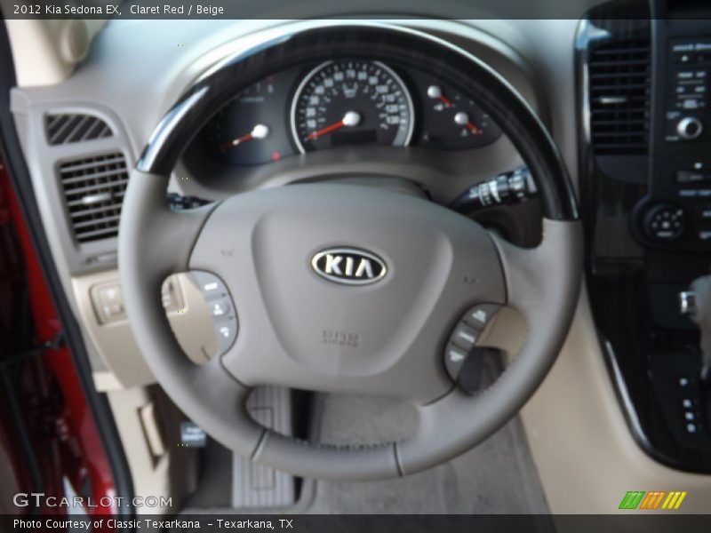 Claret Red / Beige 2012 Kia Sedona EX