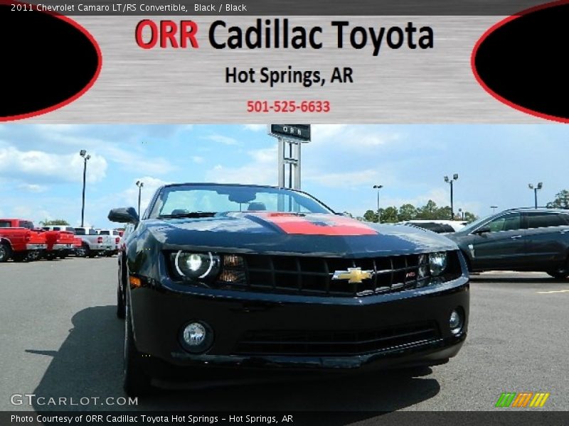 Black / Black 2011 Chevrolet Camaro LT/RS Convertible
