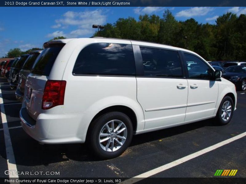 Stone White / Black/Light Graystone 2013 Dodge Grand Caravan SXT