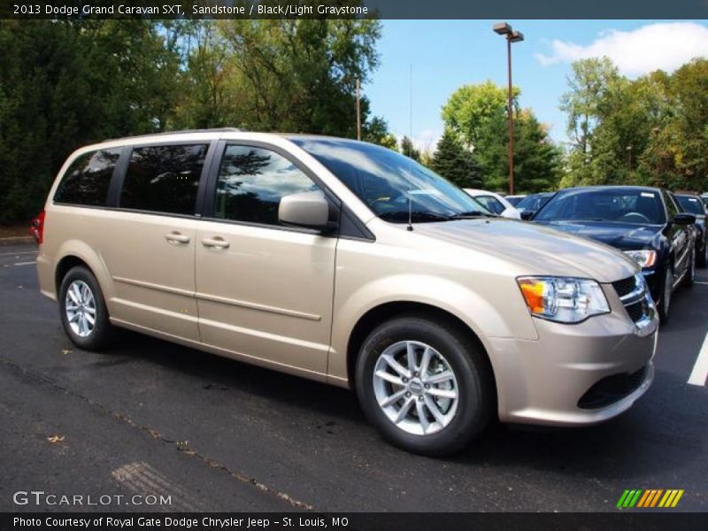 Sandstone / Black/Light Graystone 2013 Dodge Grand Caravan SXT