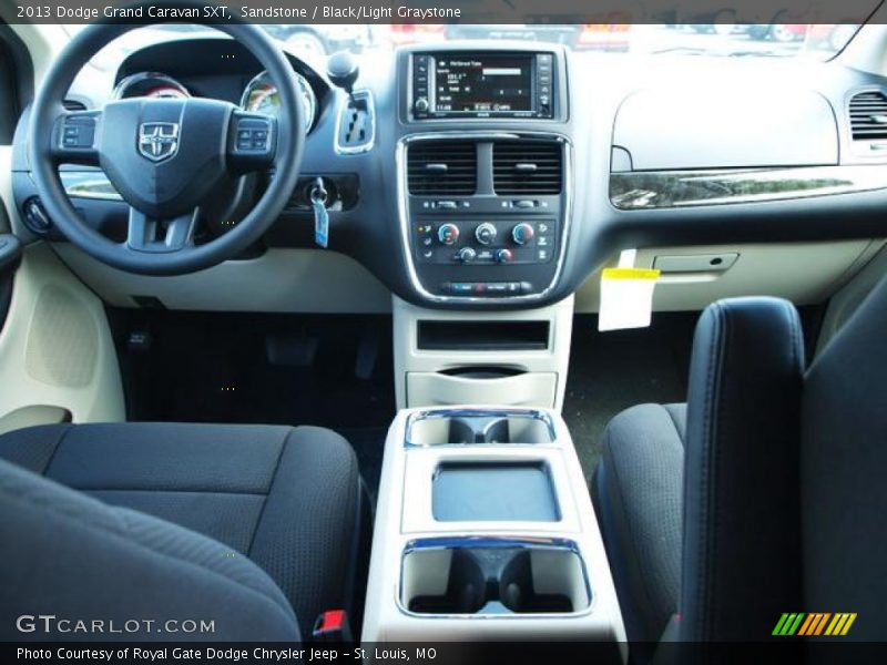 Sandstone / Black/Light Graystone 2013 Dodge Grand Caravan SXT