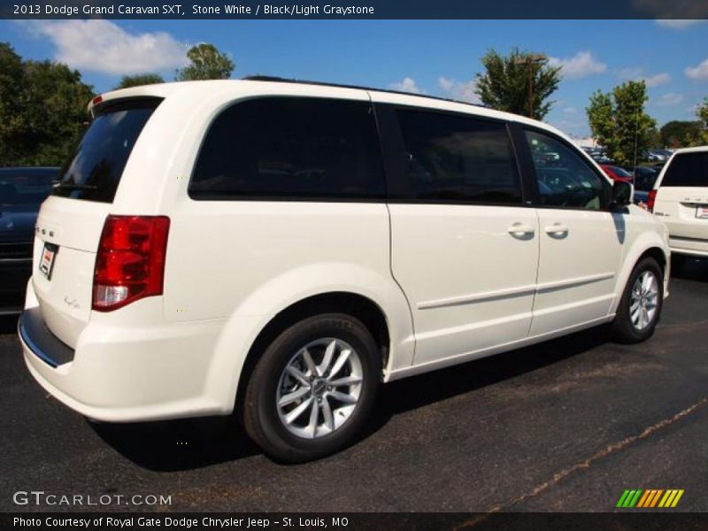 Stone White / Black/Light Graystone 2013 Dodge Grand Caravan SXT