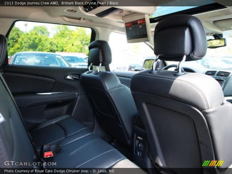 Brilliant Black Crystal Pearl / Black 2013 Dodge Journey Crew AWD