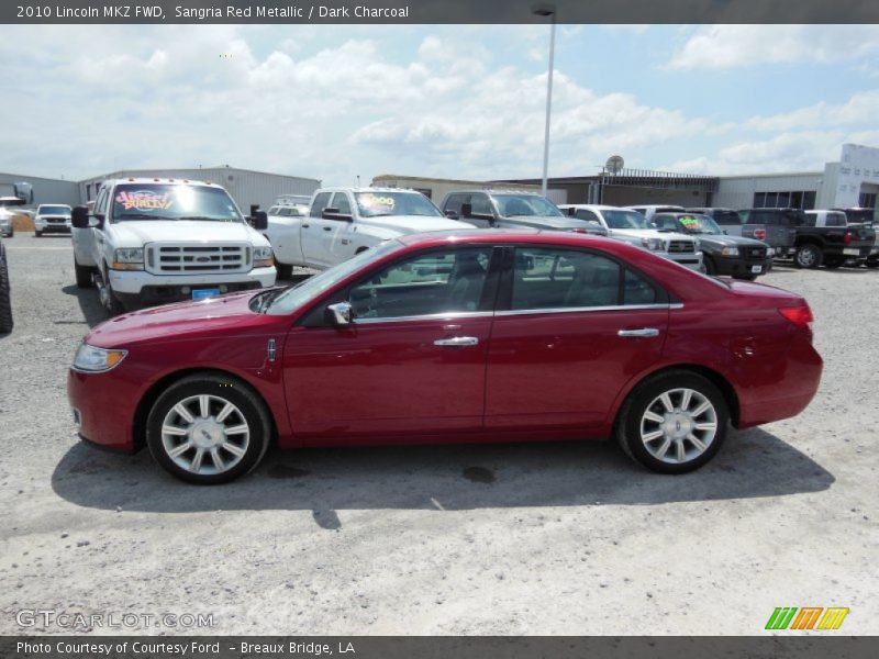 Sangria Red Metallic / Dark Charcoal 2010 Lincoln MKZ FWD