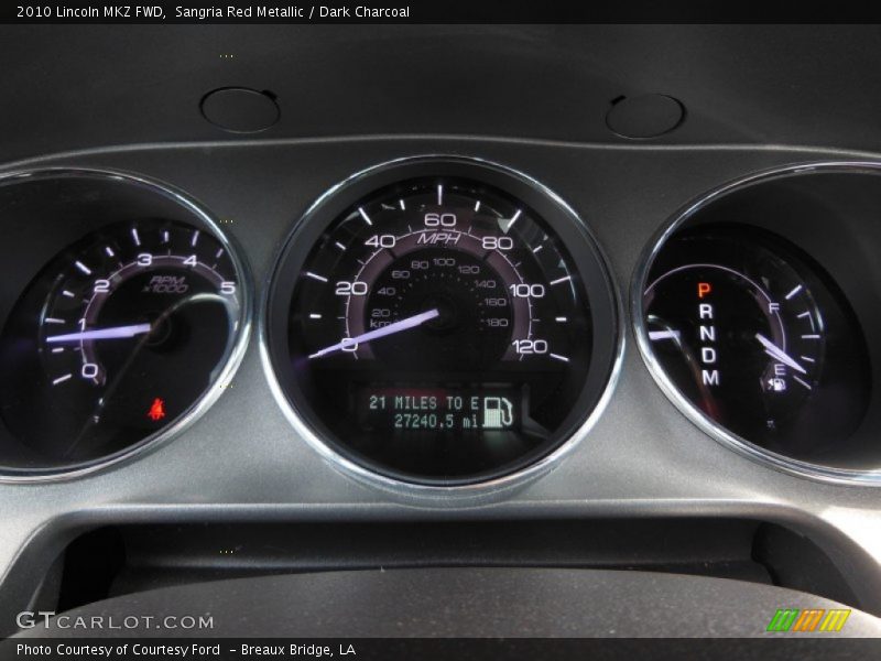 Sangria Red Metallic / Dark Charcoal 2010 Lincoln MKZ FWD