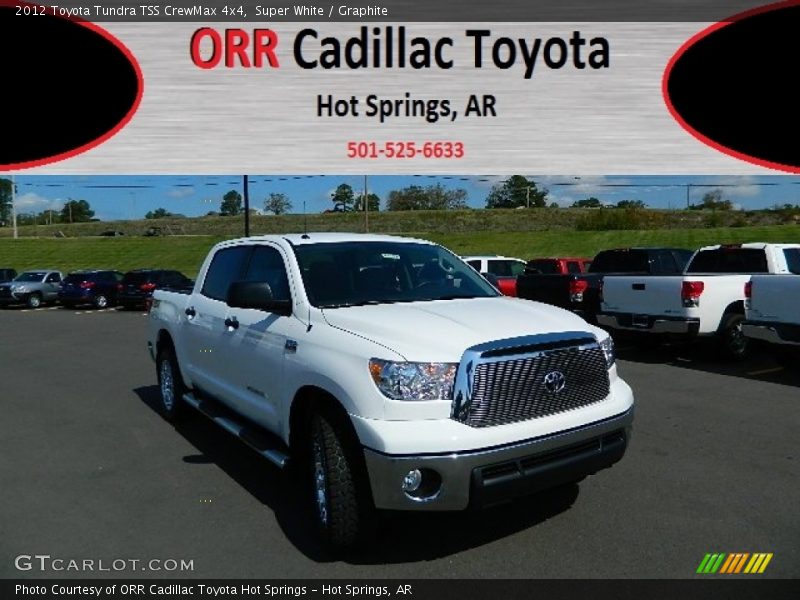 Super White / Graphite 2012 Toyota Tundra TSS CrewMax 4x4