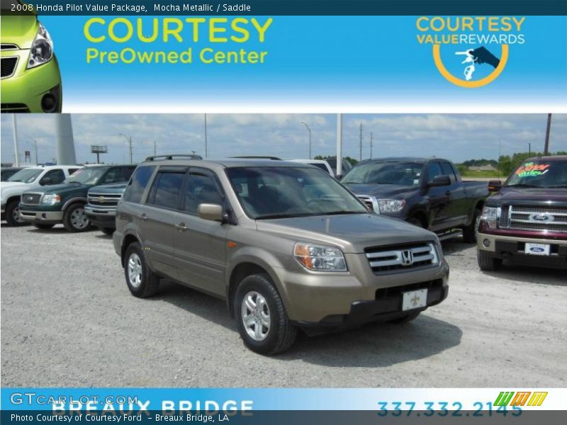 Mocha Metallic / Saddle 2008 Honda Pilot Value Package