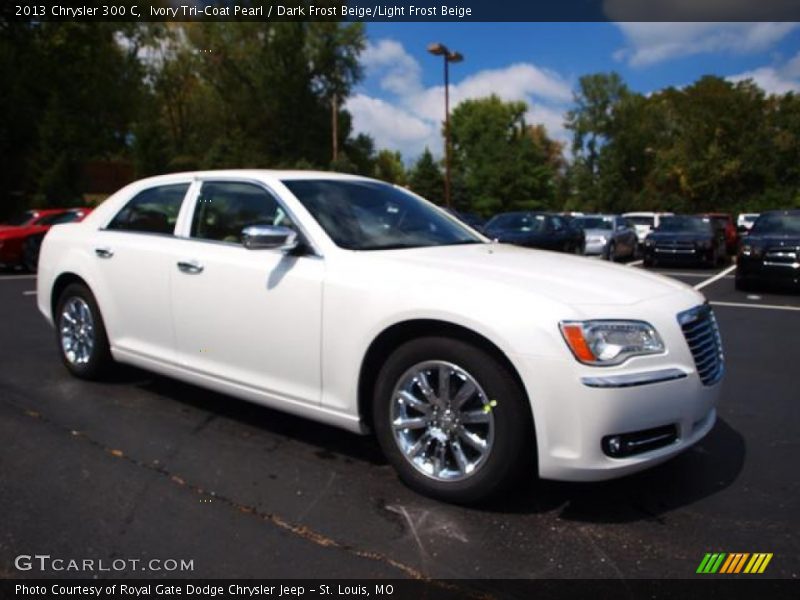 Ivory Tri-Coat Pearl / Dark Frost Beige/Light Frost Beige 2013 Chrysler 300 C