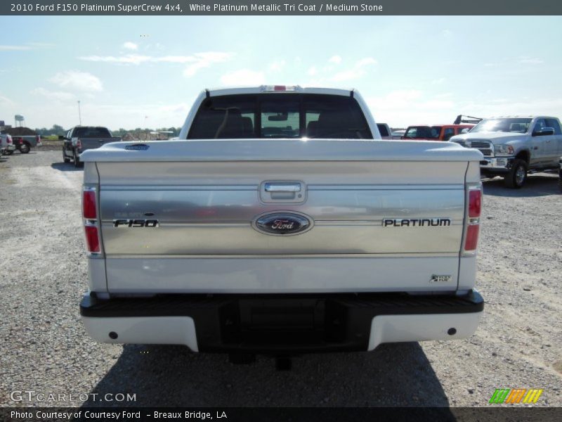 White Platinum Metallic Tri Coat / Medium Stone 2010 Ford F150 Platinum SuperCrew 4x4