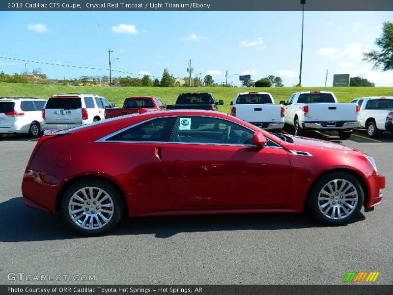 Crystal Red Tintcoat / Light Titanium/Ebony 2013 Cadillac CTS Coupe