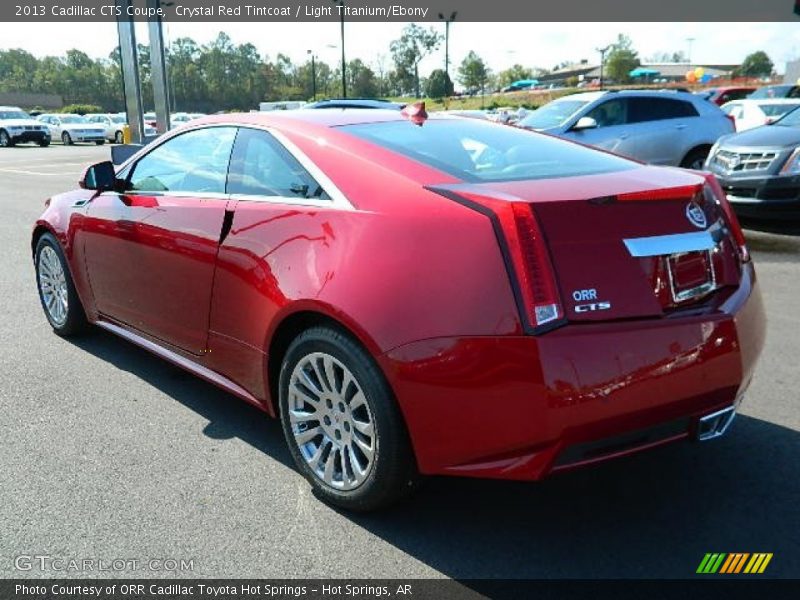 Crystal Red Tintcoat / Light Titanium/Ebony 2013 Cadillac CTS Coupe