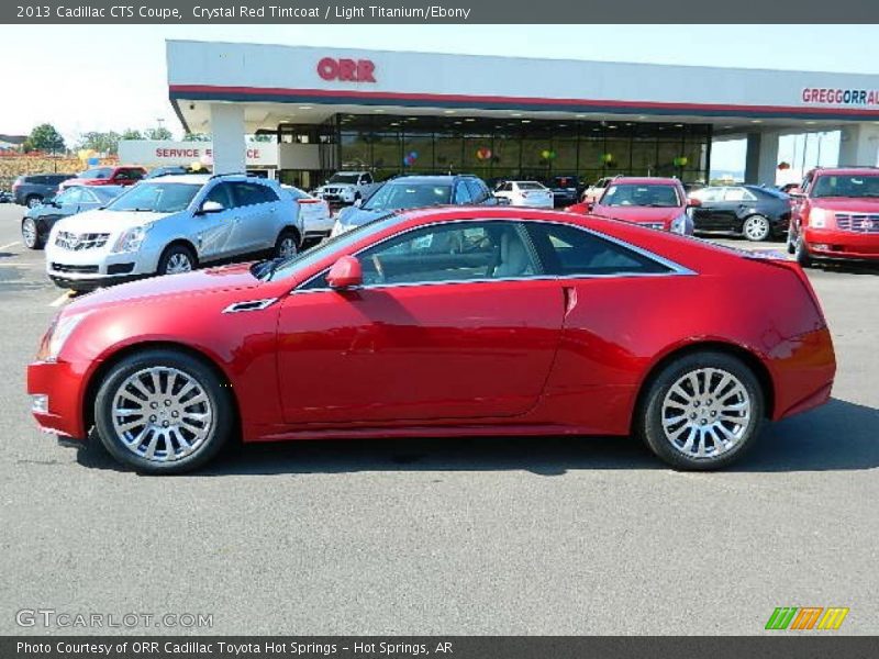 Crystal Red Tintcoat / Light Titanium/Ebony 2013 Cadillac CTS Coupe
