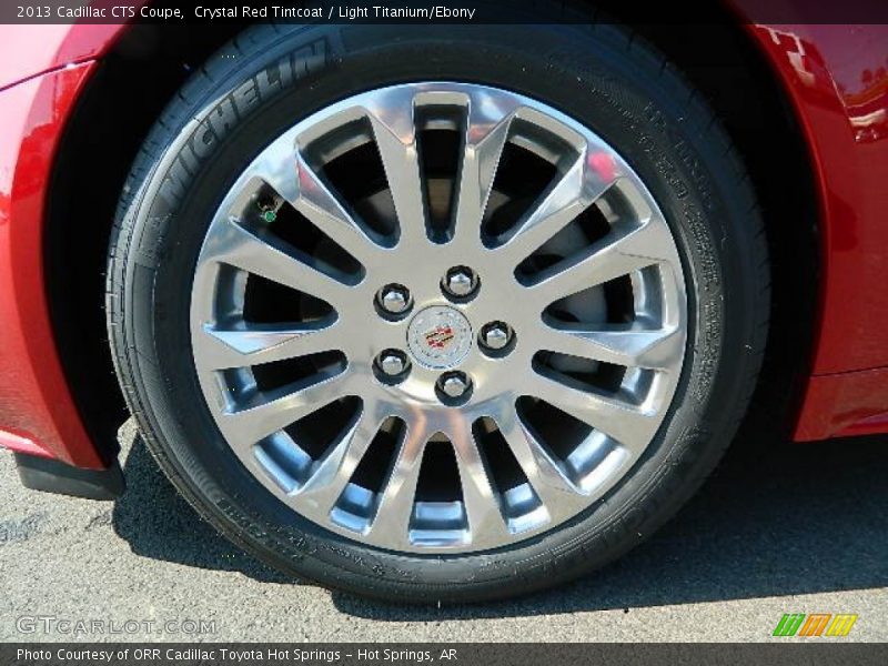 Crystal Red Tintcoat / Light Titanium/Ebony 2013 Cadillac CTS Coupe