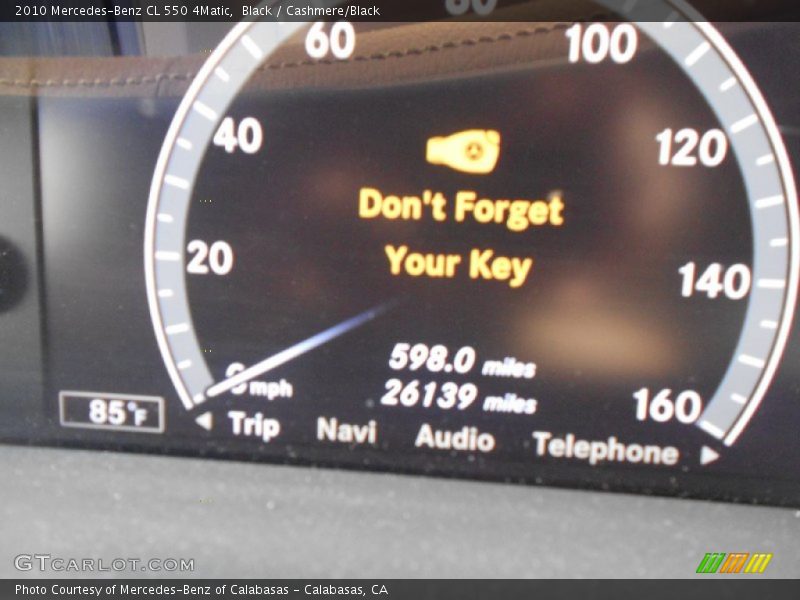 Black / Cashmere/Black 2010 Mercedes-Benz CL 550 4Matic