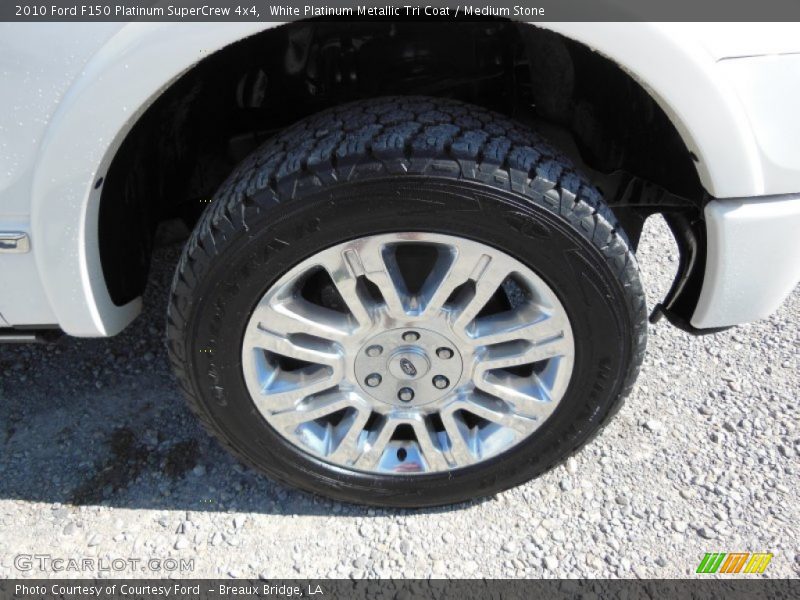 White Platinum Metallic Tri Coat / Medium Stone 2010 Ford F150 Platinum SuperCrew 4x4