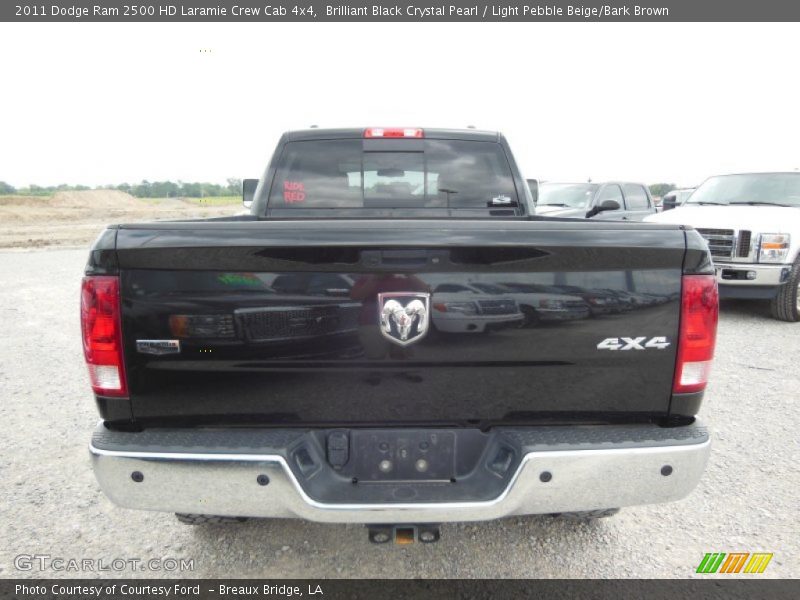 Brilliant Black Crystal Pearl / Light Pebble Beige/Bark Brown 2011 Dodge Ram 2500 HD Laramie Crew Cab 4x4
