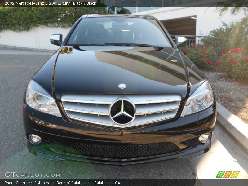 Black / Black 2009 Mercedes-Benz C 300 Luxury