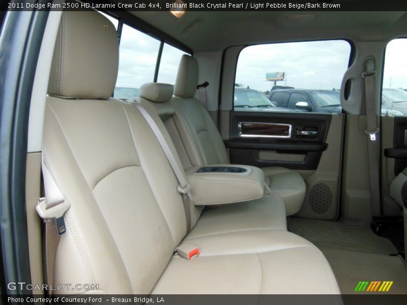 Brilliant Black Crystal Pearl / Light Pebble Beige/Bark Brown 2011 Dodge Ram 2500 HD Laramie Crew Cab 4x4