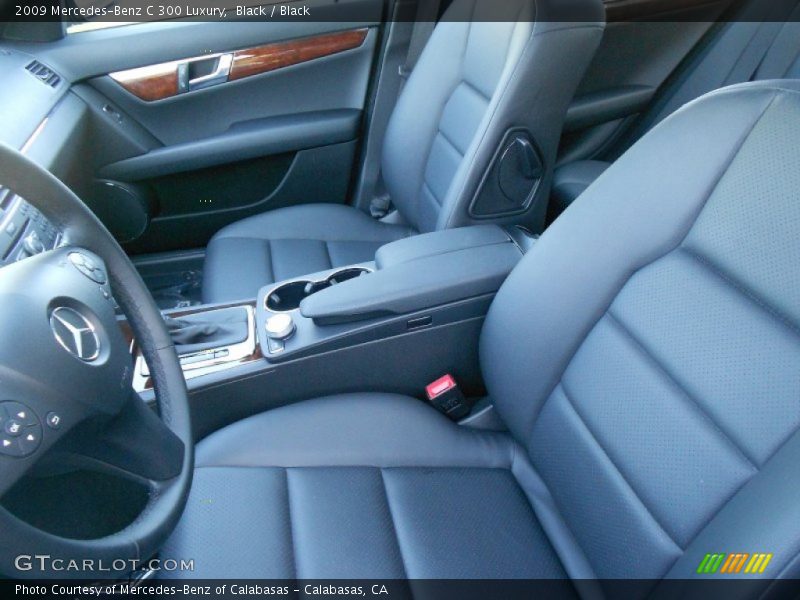 Black / Black 2009 Mercedes-Benz C 300 Luxury