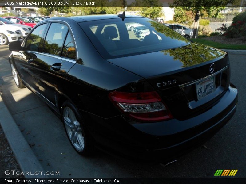 Black / Black 2009 Mercedes-Benz C 300 Luxury