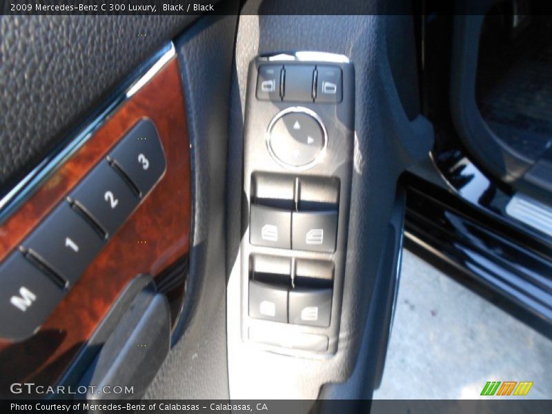 Black / Black 2009 Mercedes-Benz C 300 Luxury