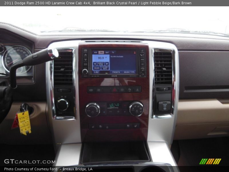 Brilliant Black Crystal Pearl / Light Pebble Beige/Bark Brown 2011 Dodge Ram 2500 HD Laramie Crew Cab 4x4