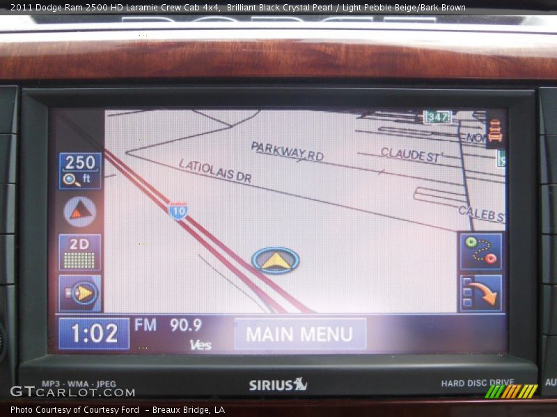 Brilliant Black Crystal Pearl / Light Pebble Beige/Bark Brown 2011 Dodge Ram 2500 HD Laramie Crew Cab 4x4