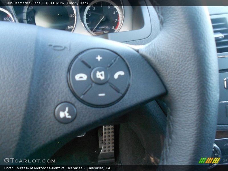 Black / Black 2009 Mercedes-Benz C 300 Luxury