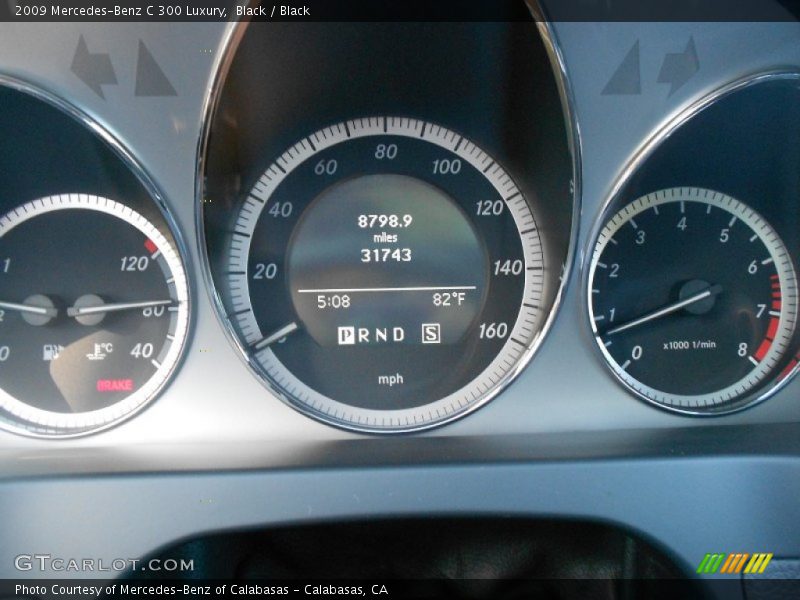Black / Black 2009 Mercedes-Benz C 300 Luxury