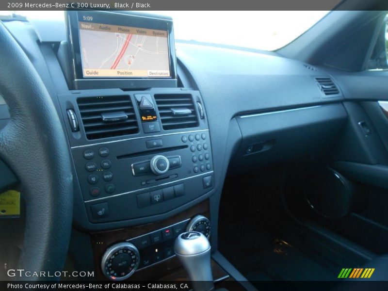 Black / Black 2009 Mercedes-Benz C 300 Luxury
