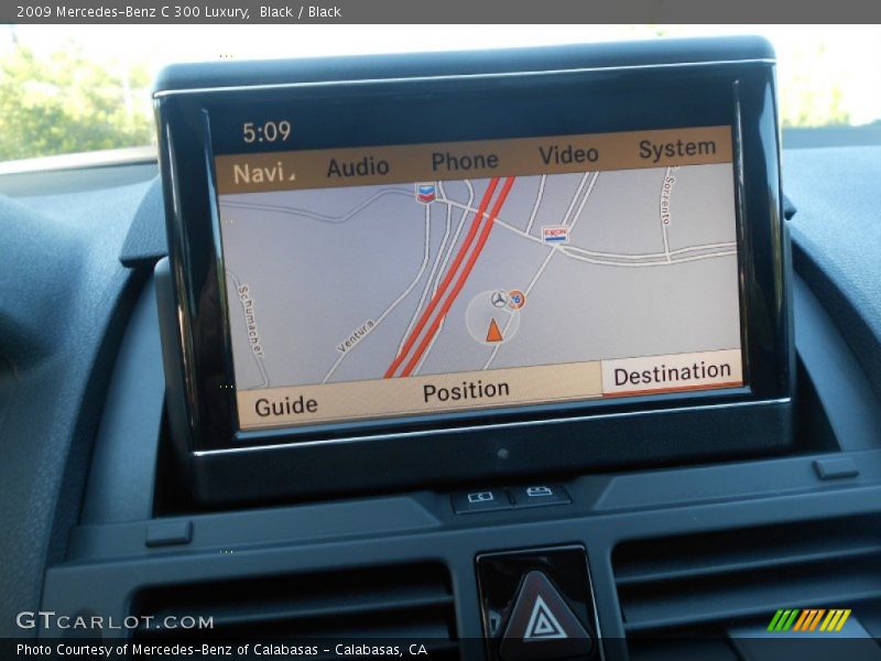 Black / Black 2009 Mercedes-Benz C 300 Luxury