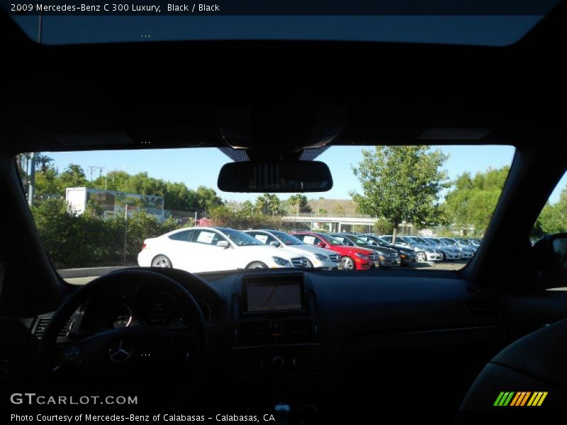 Black / Black 2009 Mercedes-Benz C 300 Luxury