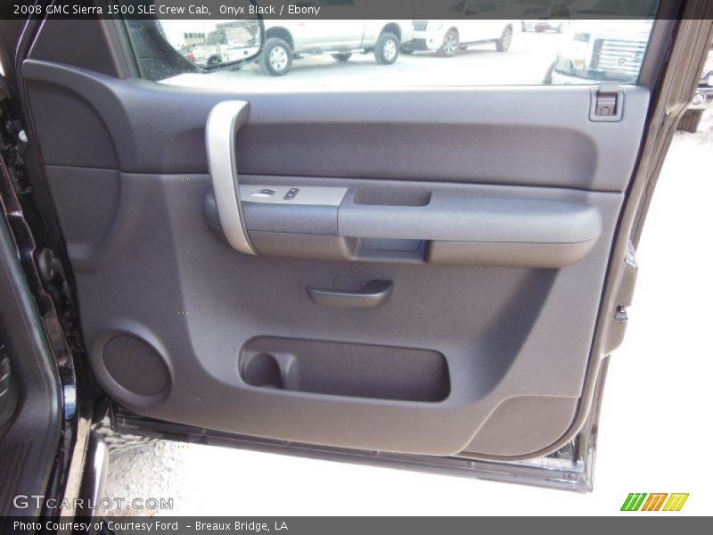 Onyx Black / Ebony 2008 GMC Sierra 1500 SLE Crew Cab