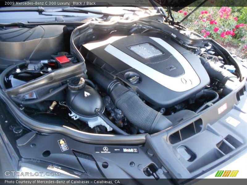 Black / Black 2009 Mercedes-Benz C 300 Luxury