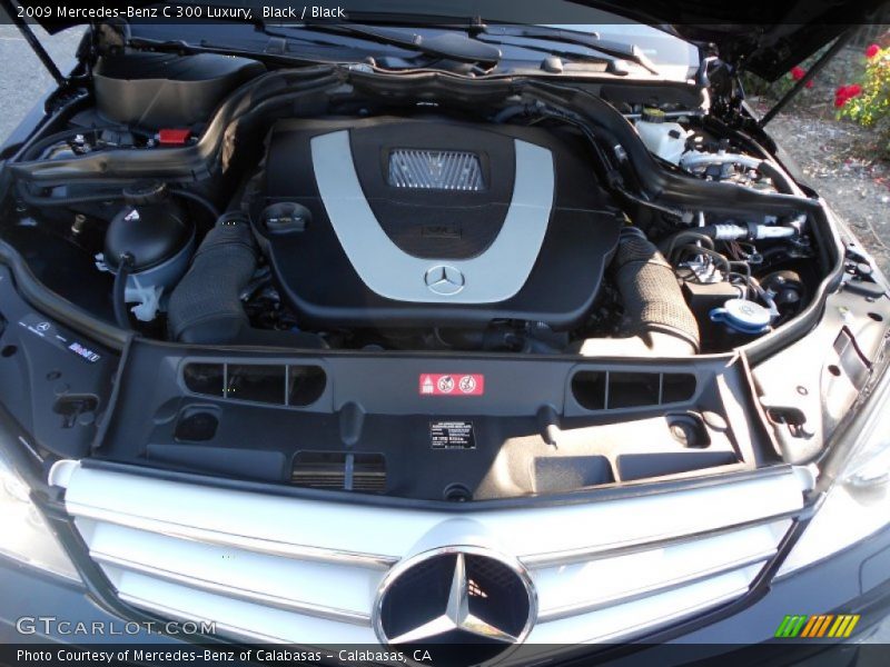 Black / Black 2009 Mercedes-Benz C 300 Luxury