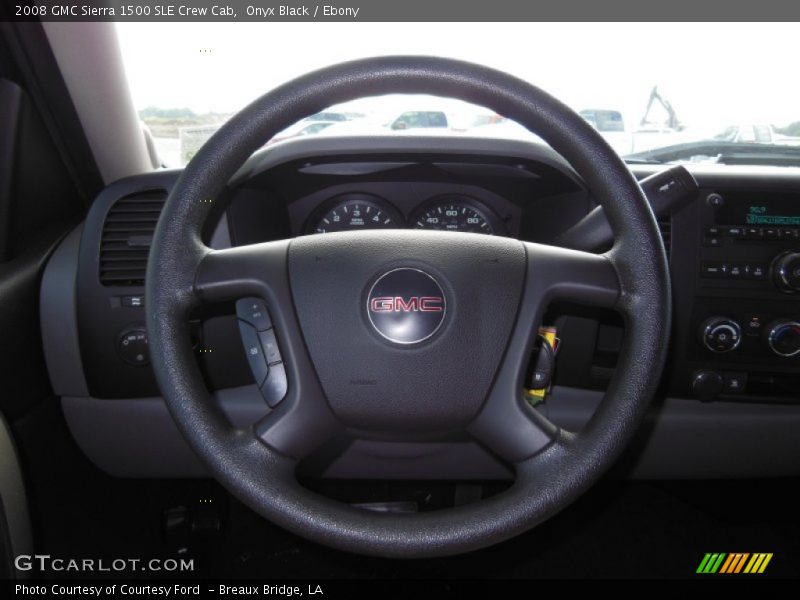 Onyx Black / Ebony 2008 GMC Sierra 1500 SLE Crew Cab