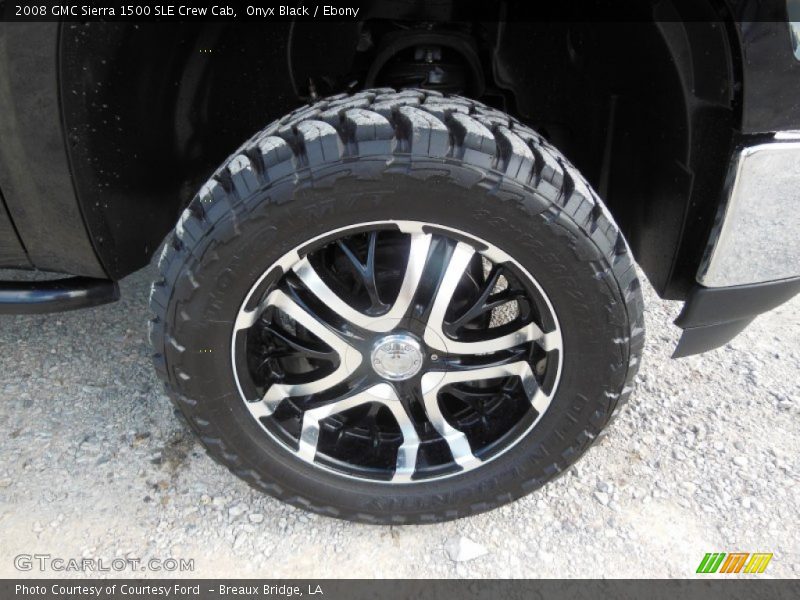 Onyx Black / Ebony 2008 GMC Sierra 1500 SLE Crew Cab