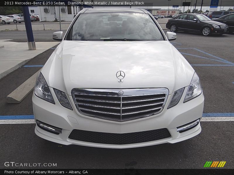 Diamond White Metallic / Natural Beige/Black 2013 Mercedes-Benz E 350 Sedan