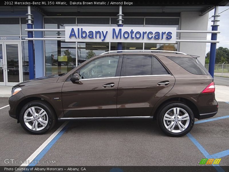 Dakota Brown Metallic / Almond Beige 2012 Mercedes-Benz ML 350 4Matic