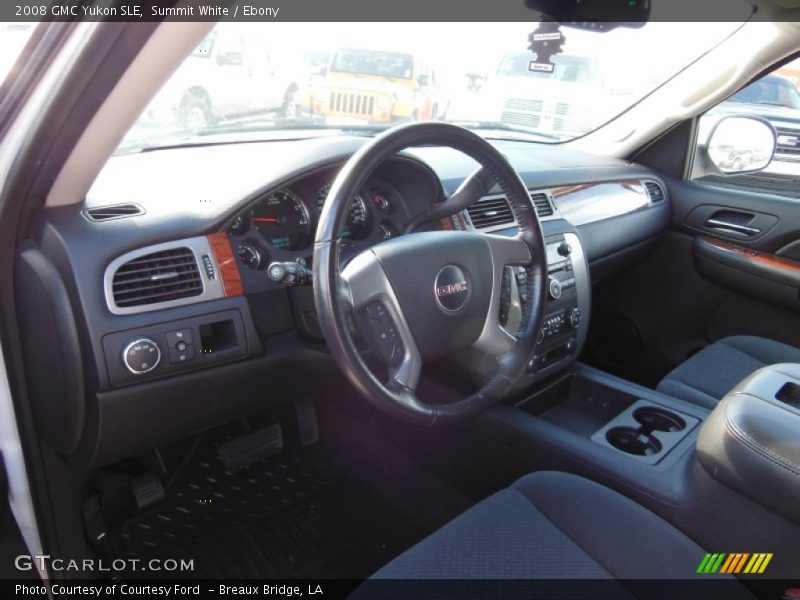 Summit White / Ebony 2008 GMC Yukon SLE