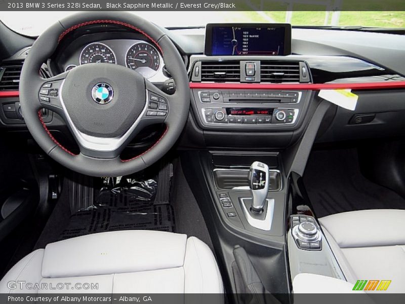 Black Sapphire Metallic / Everest Grey/Black 2013 BMW 3 Series 328i Sedan