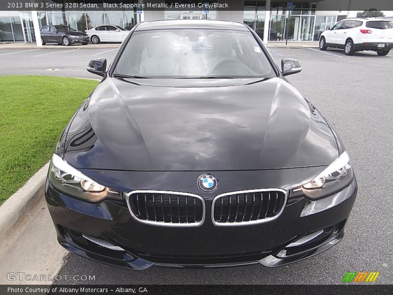 Black Sapphire Metallic / Everest Grey/Black 2013 BMW 3 Series 328i Sedan