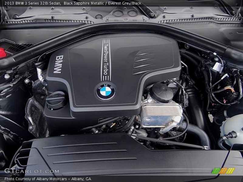 Black Sapphire Metallic / Everest Grey/Black 2013 BMW 3 Series 328i Sedan