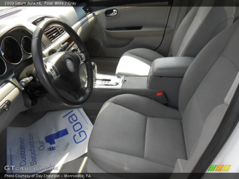 Polar White / Gray 2009 Saturn Aura XE