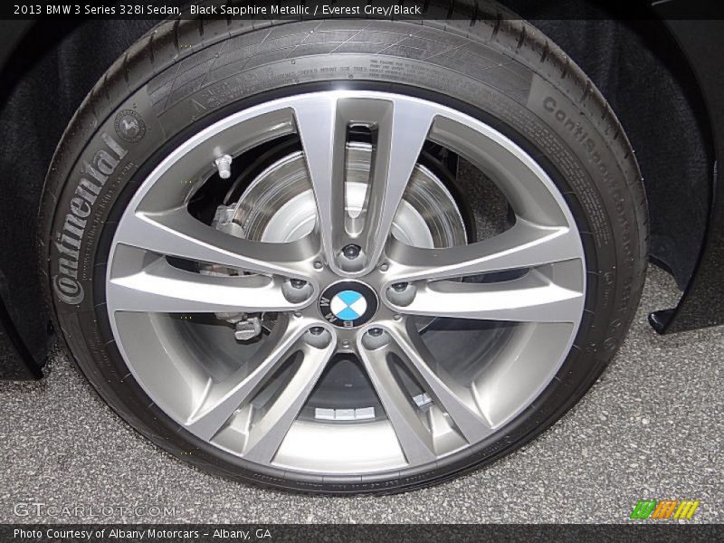 Black Sapphire Metallic / Everest Grey/Black 2013 BMW 3 Series 328i Sedan