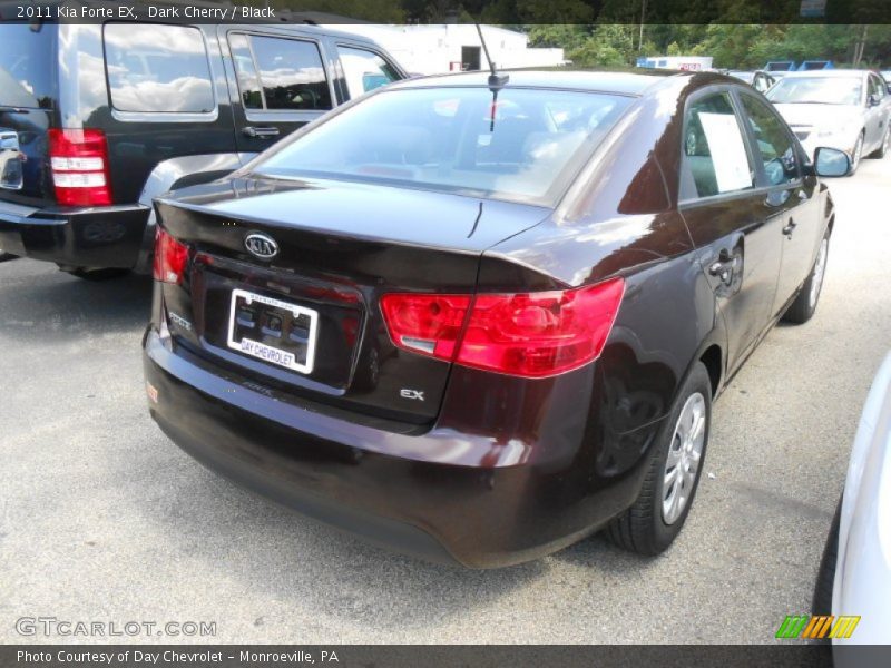 Dark Cherry / Black 2011 Kia Forte EX