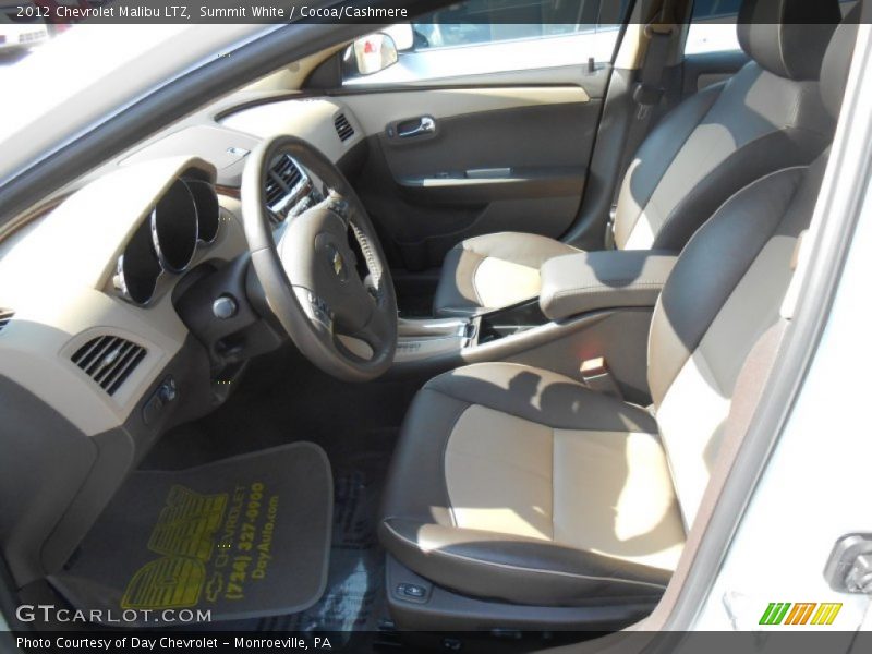 Summit White / Cocoa/Cashmere 2012 Chevrolet Malibu LTZ